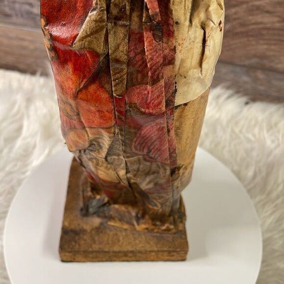 Mexican Handcrafted,Handpainted Wire and Paper Woman, Vintage - Picture 7 of 8